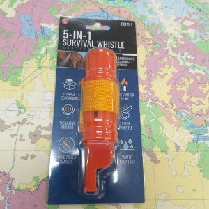 Survival Whistle 5 in 1.   in stock