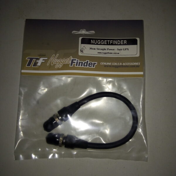 Nugget Finder Short 30cm Straight Power Cord