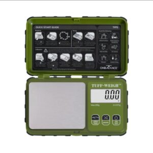 On Balance TUF-200-GN On Balance Tuff-Weigh Pocket Scale - Green 200g x 0.01g