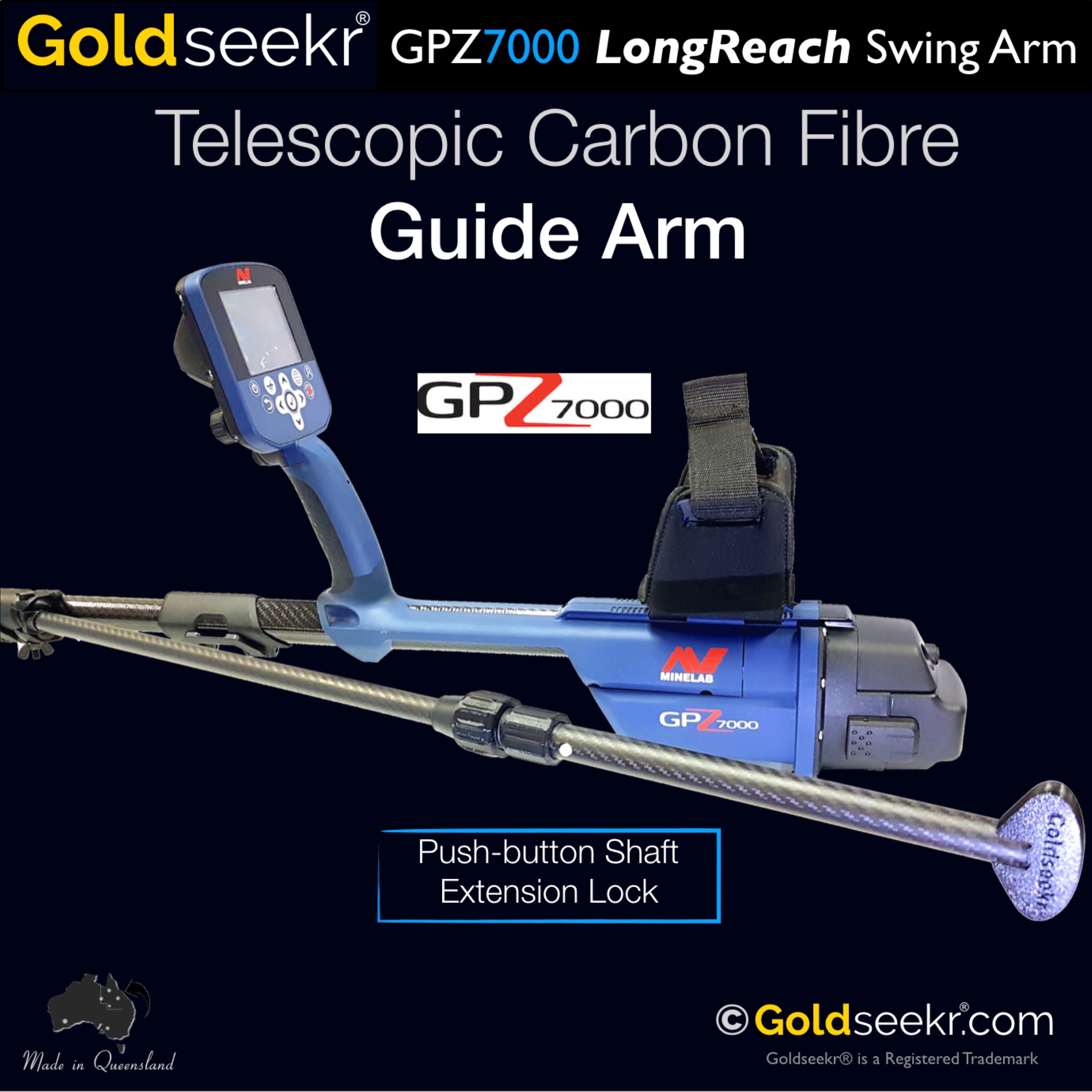 Goldsekkr GPZ7000 Long reach Telescopic Swing Arm