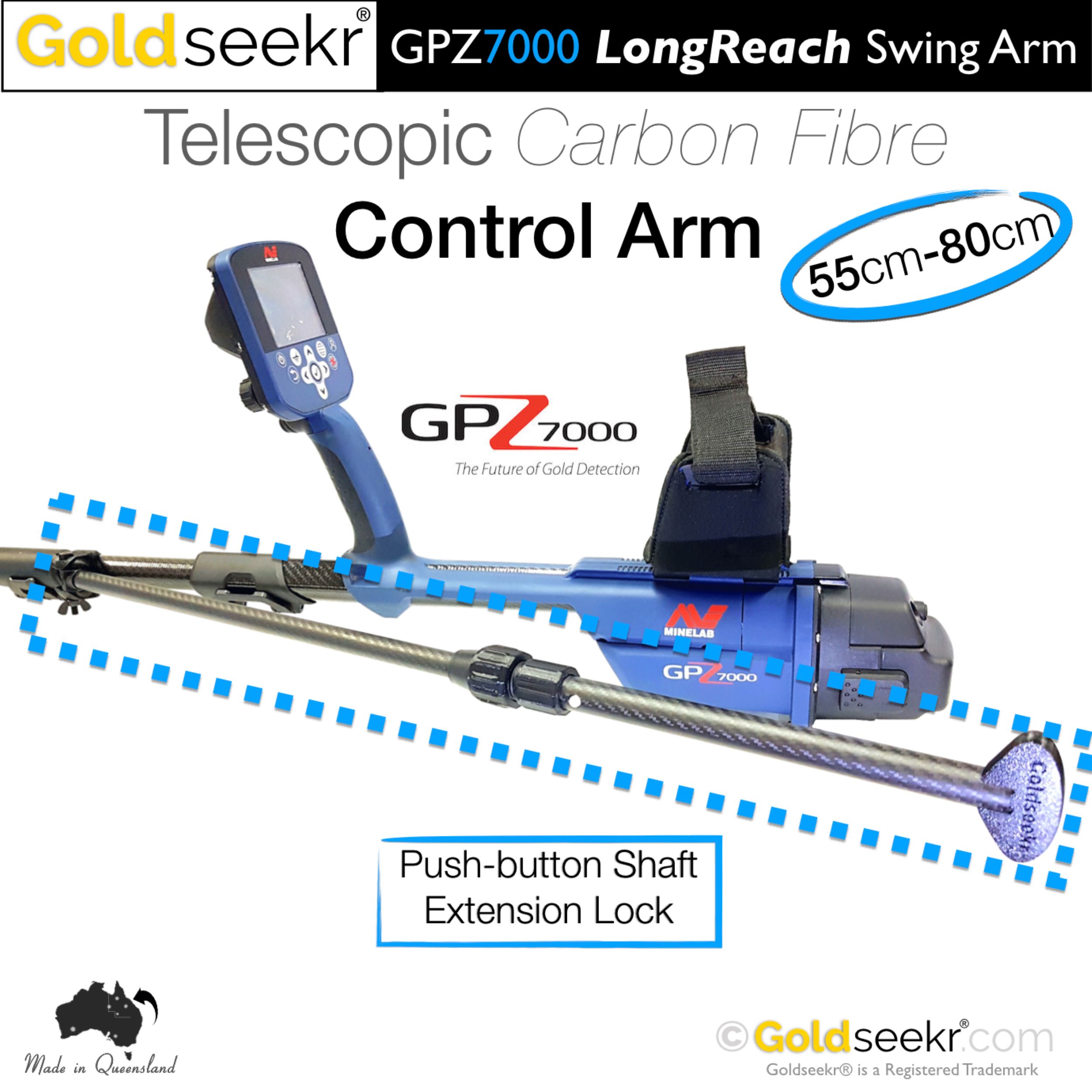 TopendProspectingGoldseekrGPZ7000LongReachTelescopicSwingArm